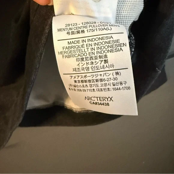 ARC’TERYX • men’s momentum centre pullover sweatshirt - large - Picture 6 of 7